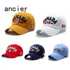 Boné De Beisebol Antigo Masculino Feminino Chapéu Canadá Bordado casual