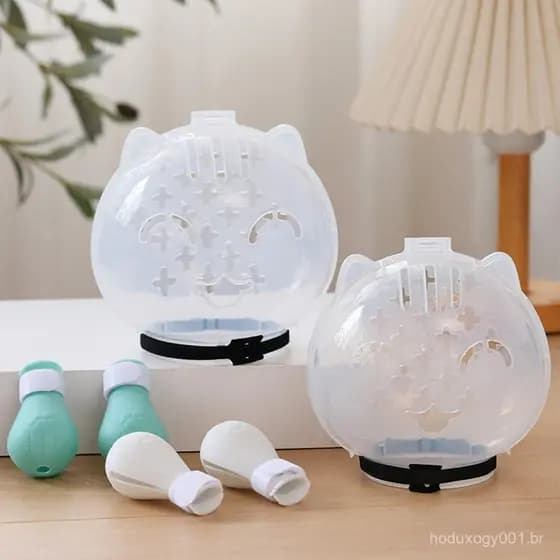 Focinho De Gato Transparente-Capa Respirável Para Boca De Animal De Estimação Prevenção De Mordidas , Banho , Viagem