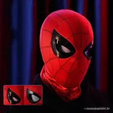 Homem Aranha Headpiece Olhos De Controle Remoto Móvel Adulto Role-playing Máscara Cabeça Capa Presente