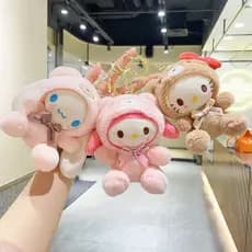 Pingente De Pelúcia Melodia Kawaii Bonito Feminino Coração Dos Desenhos Animados Boneca Acessórios Embalagem Ornamento P