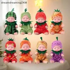 [Dreaming] 1 Peça De Bonecas Reborn Dormindo Fofas , Mini Boneca , De PVC , Brinquedos Para Meninas E Crianças , [zkm]