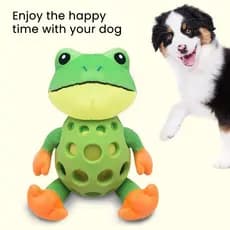 Brinquedo De Mastigar Resistente Para Cães , Sapo De Pelúcia , Animal De Estimação Interativo E Estridente Pequenos , Grandes , Divertidos Duráveis Alívio Do Tédio