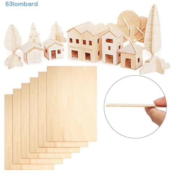 LOMBARD Modelo De Aviação Placa De Camada DIY Artesanato Madeira Navio De Aeronave Escultura De Brinquedo Casa Para Cria