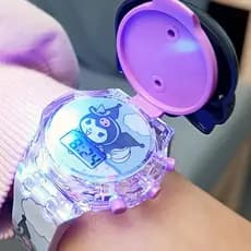 Relógio De Música Infantil Colorido Brilhante Bonito Desenho Animado Brinquedo Eletrônico Y2t6