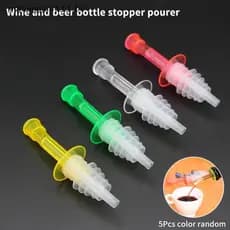 # Novo 5 Pçs Portátil Plástico Medido Garrafa De Licor Pourer Shot Bar Pub Vinho Cocktail Dispensador Cozinha Casa Barte