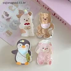# Novo Adorável Desenho Animado Animal Garra De Cabelo Para Mulheres Meninas Doce Coelho Filhote De Cachorro Urso Pingui