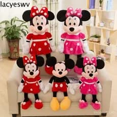 LACYESWV Brinquedos de Pelúcia Mickey Mouse Brinquedo Infantil Brinquedos de Natal Animais de Pelúcia Minnie Cartoon Alm