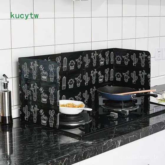 KW Protetor Para Fogão De Cozinha , Proteção Contra Respingos De Óleo Fritar , Placa De Folha De Alumínio , A Gás , Defl