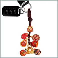 Riqueza Deus Pingente Chaveiro Criatura Charme Lembrança Estatueta Tradicional Yueph