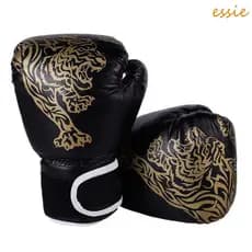 Luvas De Sparring ESSIEBR , Kickboxing Vermelhas/Azuis Muay Thai Boxe Unissex De Couro PU Respirável