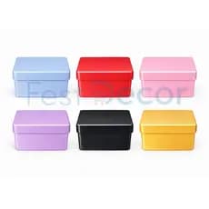Caixa Acrilica 7x7 Lembrancinhas Festa Coloridas - Decoraçao