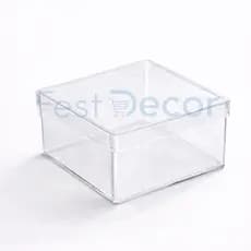 100 Caixinhas Acrilicas 7x7 para decoracoes festas e porta joias