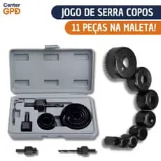 Maleta Serra Copos com 11 Peças | Conjunto Profissional + Precisão e Versatilidade nos Projetos
