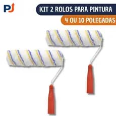 Kit 2 ou Unidade Rolo De Pintura 4 ou 10 Polegadas - Pintura Manutenção