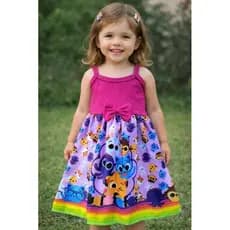 Vestido Temático Infantil bolofofos