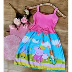 Vestido Temático Infantil peppa pig