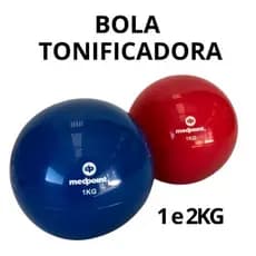 Bola Tonificadora Peso 1kg 2 kg para Pilates Ioga yoga Exercicio Toning ball - Escolha o peso e a cor!