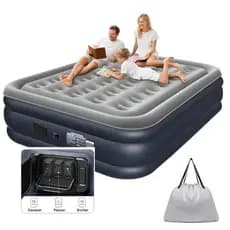 Colchão Inflavel casal grande Queen Eletrico automatico Bivolt Alto Confortavel Resistente sté 300kg