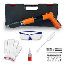 Pistola de Fixação Manual Finca Pino – Kit Completo com Itens de Segurança e Transporte