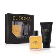 Kit Eudora Pulse Masculino Colônia 100ml + Balm Pós-Barba 75g
