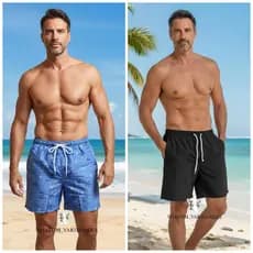 Shorts Mauricinho Tactel Masculino Tecido Grosso Bermuda Praia Mauricinho Alta Qualidade c/ Elástico Shorts Praia Tactel