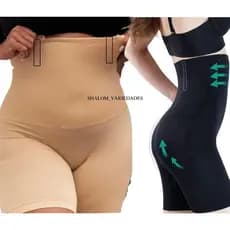 Cinta Modeladora Feminina 4 Barbatanas Original Shorts Modelador Compressão Shorts Cinta Modeladora Efeito Lifting Macia
