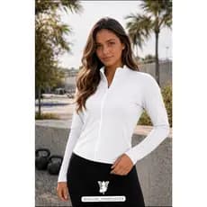 Blusa Feminina Manga Longa Fitness Suplex Poliamida Blusa Academia Jaqueta Fit Casaco Academia Casual Blusinha Longa
