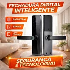Fechadura Digital Inteligente com Biometria, Senha e App Wi-Fi | Alta Segurança Residencial