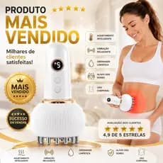 Massageador Corporal Inteligente 5 em 1 Com Aquecimento e Vibração Relaxante Anti Celulite e Alívio das Dores