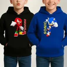 Kit 2 Blusa Moletom Do Sonic Infantil Juvenil Do 6 Ao 16 Shadow Tails Knuckles