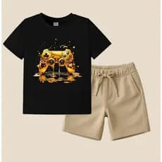 Conjunto Infantil Masculino Camiseta e short Varias estampas