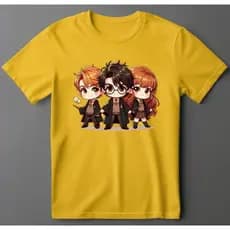 camiseta harry poter filme moda unissex em algodão