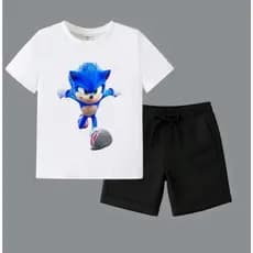 Conjunto Infantil Masculino Camiseta e short Varias estampas Novo Top