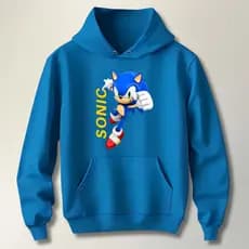 Blusa de moletom infantil juvenil Sonic Agasalho 6-16 Tails Shadow Knuckles