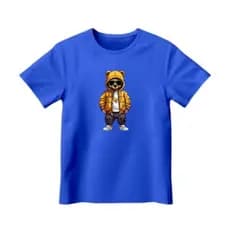 camiseta de menino em algodão urso