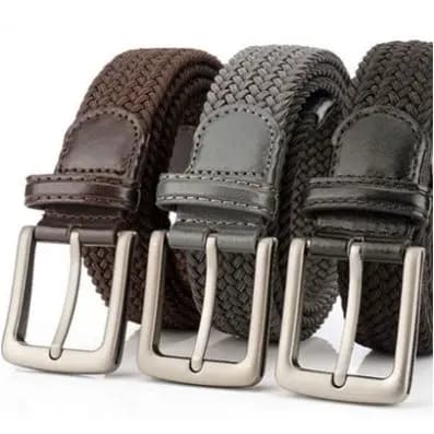 Cinto Elástico Masculino Casual Trançado Elastano Sport Ref: P001