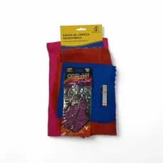 kit 3 panos microfibras para limpezas+ 1 aromatizante + 1 chaveiro personalizado