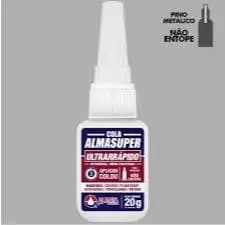 cola almasuper 20g aplicou colou  secagem rapida