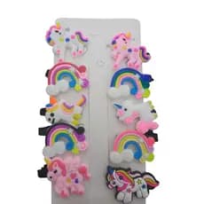 10 prisilha para cabelo infantil  unicornios