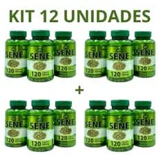 12 UN Sene 100% natural 120 capsulas de 500 mg