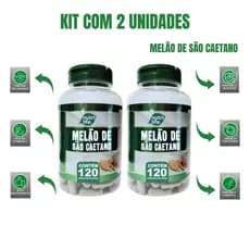 2UN Melão de São Caetano 120 cápsulas 500mg- pronta entrega - ORIGINAL