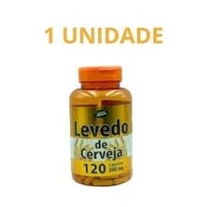 Levedo de cerveja - levedo 100% natural 120 capsulas de 500 mg