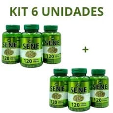 6 UN Sene 100% natural 120 capsulas de 500 mg