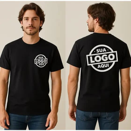 Camiseta Personalizada com Sua Logo 100% Algodão Uniforme Todos Os Tipos De Estampa