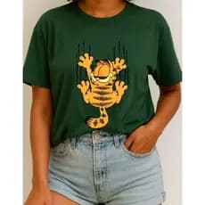 CAMISETA UNISSEX GARFIELD AGARRADINHO