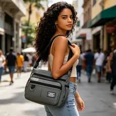 Nova bolsa de lazer versátil de grande capacidade, bolsa de ombro, bolsa mensageiro