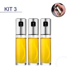 3 Spray Borrifador de azeite e vinagre para casa e cozinha