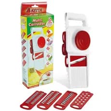 Multi Cortador Fatiador 5 Em 1 Mandoline Legumes Verduras Queijo Batata Cebola Ralador Manual