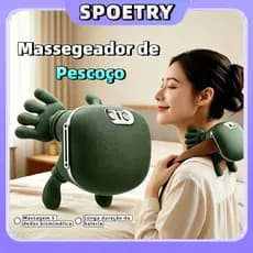 Massegeador de Pescoço 8 Pontos Aquecimento Relaxamento Tensão Ombro Mãos Massagem Alívio