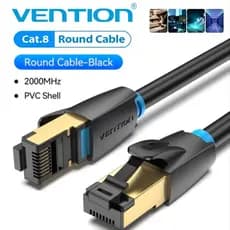 Vention Cabo Ethernet Cat8 40 Gbps Super Speed SFTP Lan De Rede Banhado A Ouro Conector RJ45 Patch Cord Para Modem Lapto